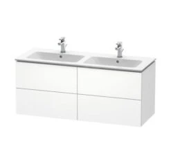 Duravit L-Cube - Wastafelonderkast 550x1290x481 Mm, 4 Laden, Wit Mat LC625901818