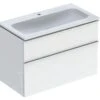 Geberit ICon - Wastafelonderkast Met Wastafel, 900x630x480 Mm, Glanzend Wit 502.337.01.2