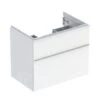 Geberit ICon - Wastafelonderkast, 74x62x48 Cm, 2 Laden, Glanzend Wit 502.304.01.1