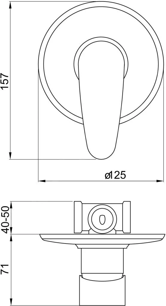 Novaservis Titania Smart - Inbouwkraan Met Inbouwdeel, Chroom 98050,0 2 Novaservis Titania Smart - Inbouwkraan Met Inbouwdeel, Chroom 98050,0 - Afbeelding 2