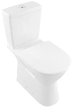 Villeroy & Boch ViCare - Staande Toiletpot Voor Mensen Met Beperkte Bewegingsmogelijkheden, Vario Afvoer, DirectFlush, CeramicPlus, Alpine Wit 4620R0R1