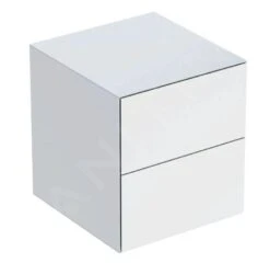 Geberit ONE - Zijkast, 450x492x470 Mm, 2 Laden, Glanzend Wit 505.077.00.1