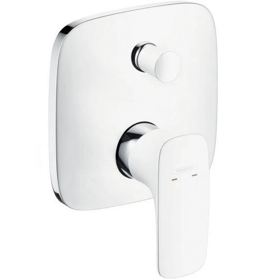 Hansgrohe PuraVida - Inbouw ééngreepsmengkraan, Wit/chroom 15447400 1 Hansgrohe PuraVida - Inbouw ééngreepsmengkraan, Wit/chroom 15447400