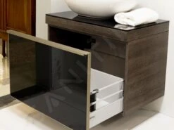 Geberit Citterio - Wastafelonderkast 560 Mm Voor Waskom, Glanzend Zwart/eik Grijsbruin 500.558.JJ.1 -Badkamer Luxe 90161acf203e7915f6079875