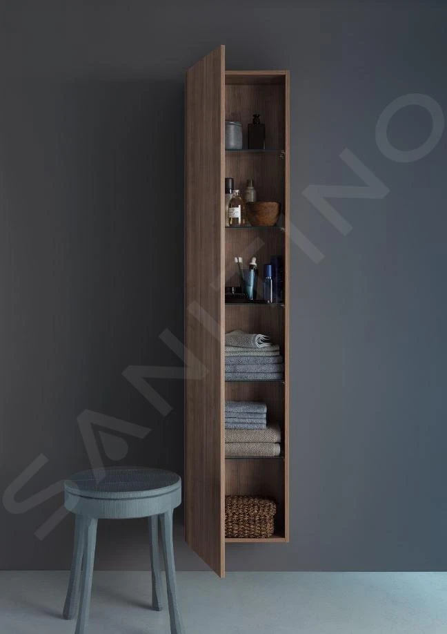 Duravit DuraStyle - Hoge Kast 1800x400x240 Mm, Links, Glanzend Wit DS1228L2222 3 Duravit DuraStyle - Hoge Kast 1800x400x240 Mm, Links, Glanzend Wit DS1228L2222 - Afbeelding 3