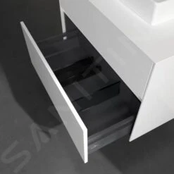 Villeroy & Boch Collaro - Wastafelonderkast, 800x548x500 Mm, 2 Laden, Glossy White C08000DH -Badkamer Luxe 9047c21cfe3422e0af430348