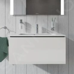 Duravit L-Cube - Wastafelonderkast Compact, 400x820x391 Mm, 1 La, Glanzend Wit LC615702222 -Badkamer Luxe 905f9d94b7c286dba5f4b654
