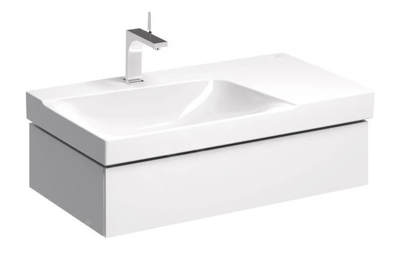 Geberit Xeno 2 - Wastafelonderkast 900 Mm Met Bijzetplank, Interne Lade Met LED Verlichting, Glanzend Wit 500.513.01.1 3 Geberit Xeno 2 - Wastafelonderkast 900 Mm Met Bijzetplank, Interne Lade Met LED Verlichting, Glanzend Wit 500.513.01.1 - Afbeelding 3