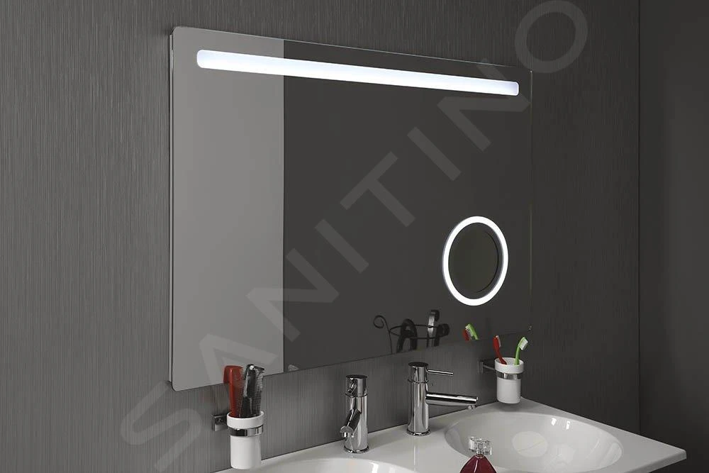 Sapho Astro - Spiegel 1000x700 Mm, LED Verlichting, Cosmeticaspiegel MIRL4 3 Sapho Astro - Spiegel 1000x700 Mm, LED Verlichting, Cosmeticaspiegel MIRL4 - Afbeelding 3