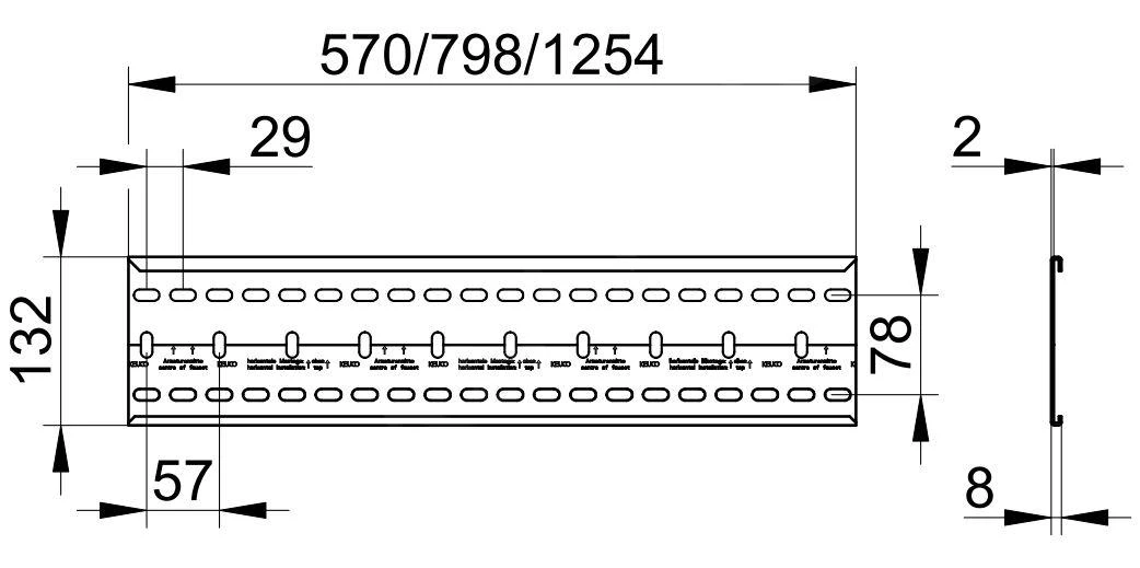 Keuco Toebehoren - Montage Rail, Lengte 800 Mm, Rvs 59570000002 2 Keuco Toebehoren - Montage Rail, Lengte 800 Mm, Rvs 59570000002 - Afbeelding 2