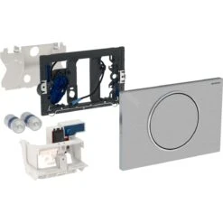 Geberit Sigma10 - Wc-besturing Met Elektronische Spoelactivering, Batterijvoeding, Radiografisch, Geborsteld Rvs 115.869.SN.5 -Badkamer Luxe 91051704d1c11f378d682c6c