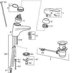 Hansa Mix - Wastafelkraan XS, Chroom 01321183 -Badkamer Luxe 9112bb05e03610bc583ce1b2