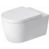 Duravit ME By Starck - Hangend Toilet Met HygieneFlush, Rimless, HygieneGlaze, Wit/mat Wit 2579099000