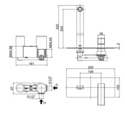 Paffoni Effe - Inbouw Wastafelkraan Met Inbouwdeel, Chroom EF105CR -Badkamer Luxe 920f252a62ba15d236df0a9f