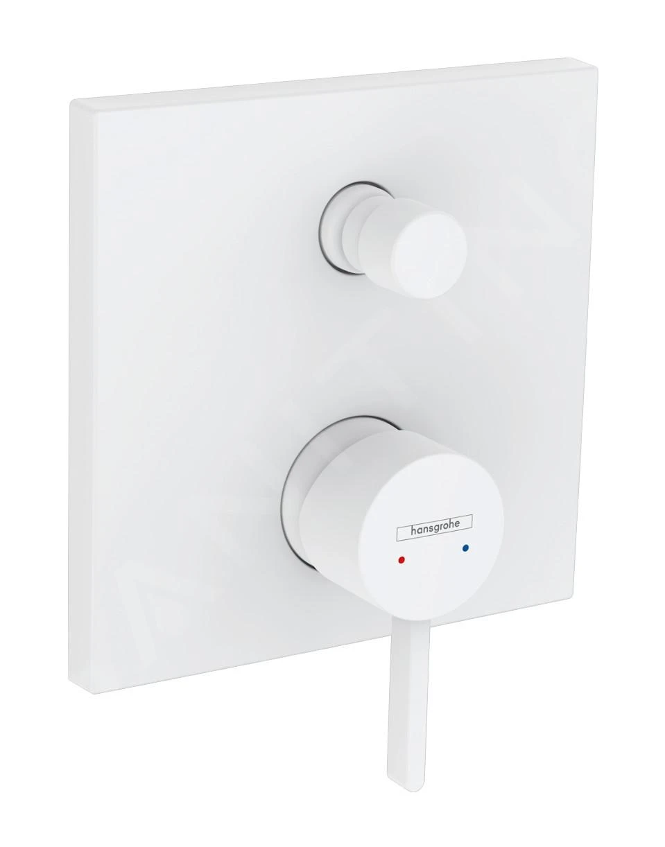 Hansgrohe Finoris - Inbouw Badkraan, 2 Uitgangen, Mat Wit 76416700 1 Hansgrohe Finoris - Inbouw Badkraan, 2 Uitgangen, Mat Wit 76416700