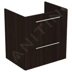 Ideal Standard I.Life A - Wastafelonderkast, 600x440x630 Mm, 2 Laden, Coffee Eiken T5255NW