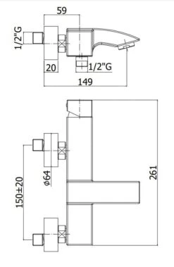 Paffoni Level - Badkraan, Rvs LEC022ST 3 Paffoni Level - Badkraan, Rvs LEC022ST -Badkamer Luxe 92f9f2d319180088aefc40f5