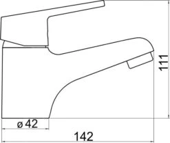 Novaservis Titania Iris New - Wastafelkraan Met Afvoergarnituur, Chroom 94401,0 -Badkamer Luxe 93364e921d978749882330b6