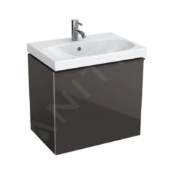 Geberit Acanto - Wastafelonderkast 600 Mm, Lava Look 500.609.JK.2