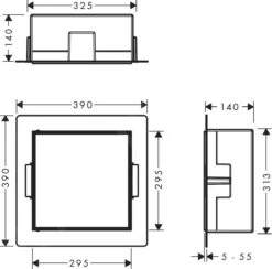 Hansgrohe XtraStoris Rock - Inbouwnis, Met Deur, 300x300x140 Mm, Geborsteld Rvs 56091800 4 Hansgrohe XtraStoris Rock - Inbouwnis, Met Deur, 300x300x140 Mm, Geborsteld Rvs 56091800 -Badkamer Luxe 9461b633d0539fa3f63d16f1 1