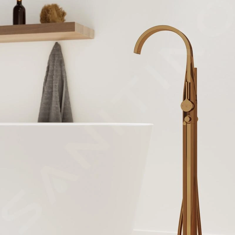 Steinberg 280 - Vrijstaande Badkraan, Rose Goud 280 1162 RG 4 Steinberg 280 - Vrijstaande Badkraan, Rose Goud 280 1162 RG - Afbeelding 4