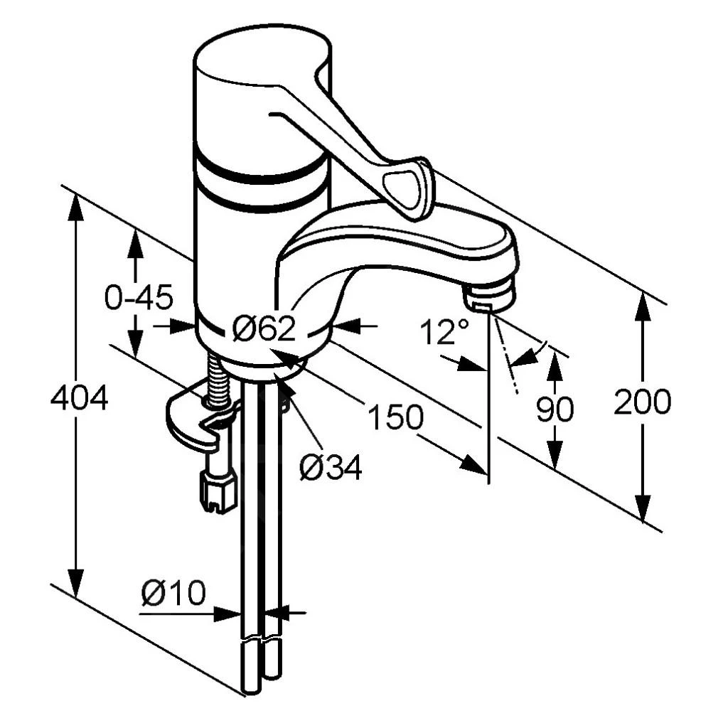 Kludi Medi Care - Eengreeps Wastafelkraan Met Draaibare Uitloop, Chroom 341130534 2 Kludi Medi Care - Eengreeps Wastafelkraan Met Draaibare Uitloop, Chroom 341130534 - Afbeelding 2