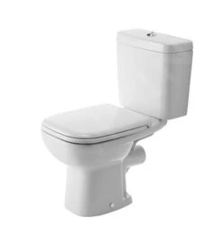 Duravit D-Code - Duoblokpot, Afvoer Naar Achter, Met HygieneGlaze, Alpine Wit 21110920002