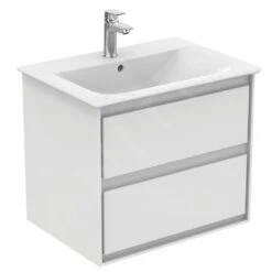 Ideal Standard Connect Air - Wastafelonderkast 600x440x517 Mm, Glanzend Wit/mat Wit E0818B2 -Badkamer Luxe 95928e7eb97efc71be4fbce8