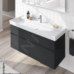 Villeroy & Boch Collaro - Wastafelkast, 1154x546x444 Mm, 4 Laden, Mat Zwart C01200PD -Badkamer Luxe 9615c56d4657099aca35e0b6