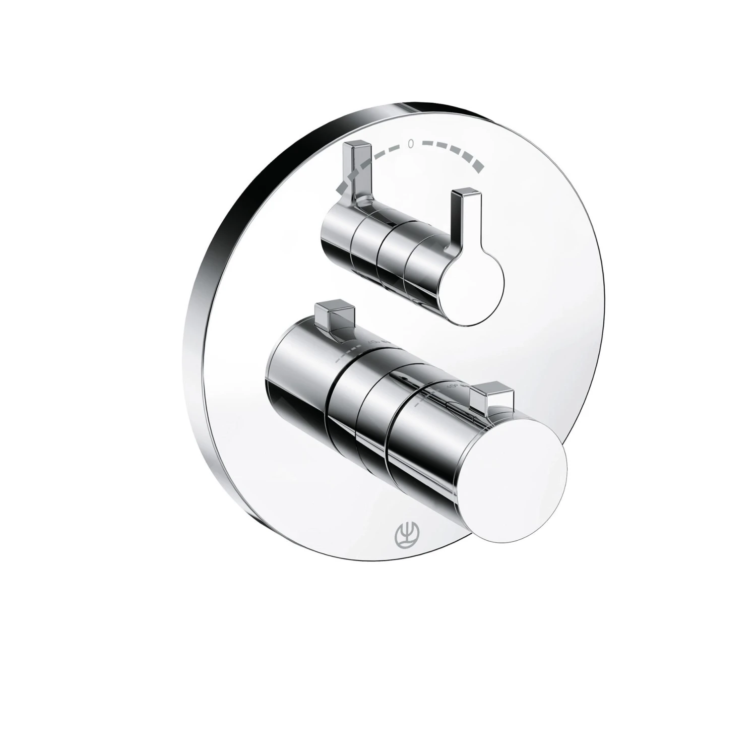 Kludi Nova Fonte - Thermostatische Inbouwkraan Voor 2 Functies, Chroom 208300515 1 Kludi Nova Fonte - Thermostatische Inbouwkraan Voor 2 Functies, Chroom 208300515