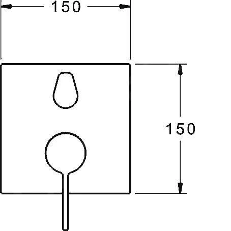 Hansa Loft - Inbouw Badkraan, Met Omstelkraan Voor 2 Functies, Chroom 87603003 3 Hansa Loft - Inbouw Badkraan, Met Omstelkraan Voor 2 Functies, Chroom 87603003 - Afbeelding 3