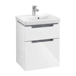 Villeroy & Boch Subway 2.0 - Wastafelonderkast, 485x590x379 Mm, 2 Lades, Glossy White A90710DH