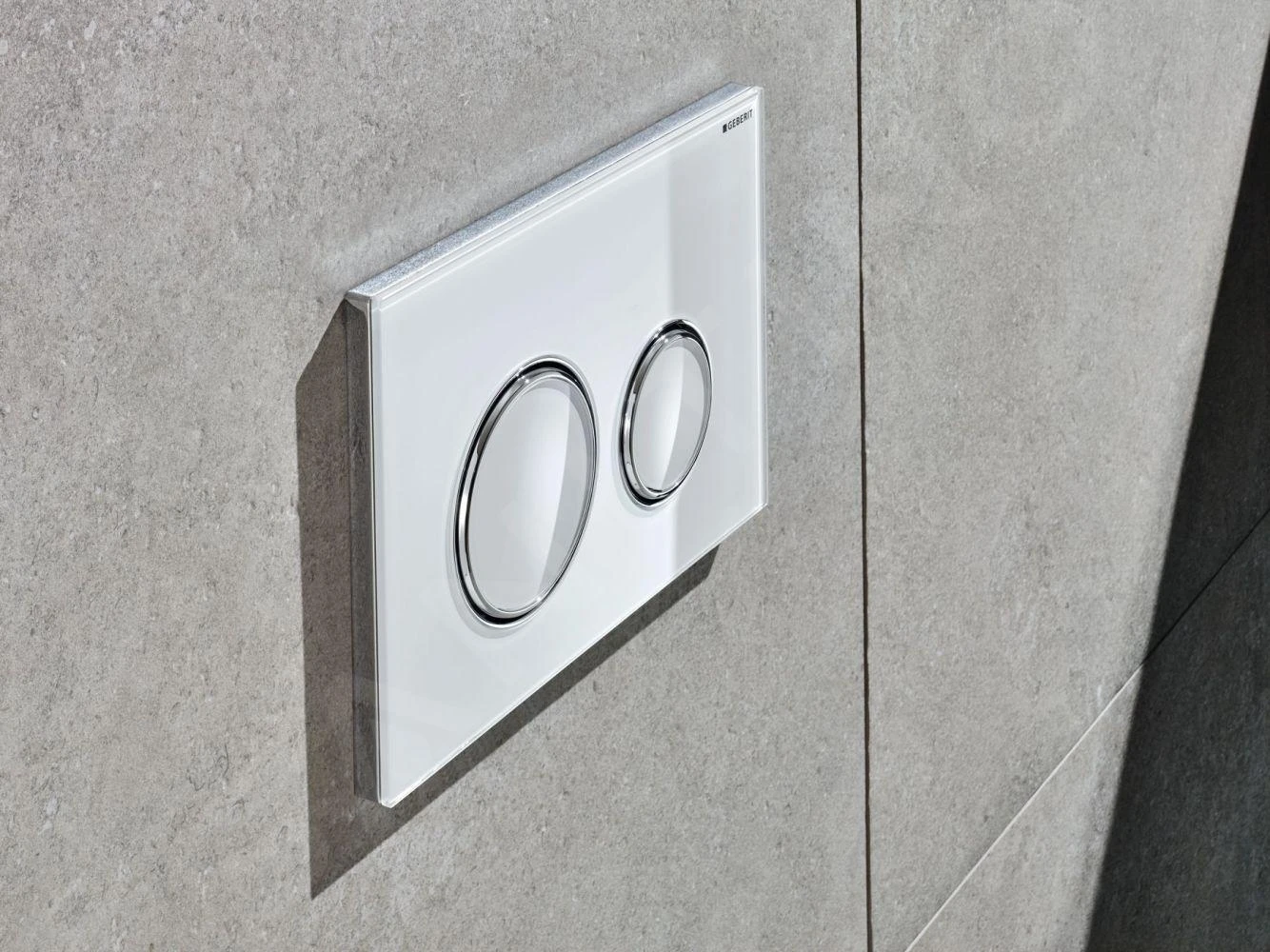 Geberit Sigma21 - Toilet Bedieningspaneel, Wit Glas/chroom 115.884.SI.1 3 Geberit Sigma21 - Toilet Bedieningspaneel, Wit Glas/chroom 115.884.SI.1 - Afbeelding 3