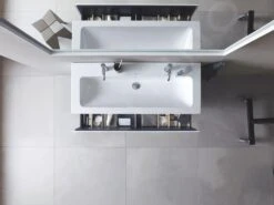 Duravit L-Cube - Wastafelonderkast 550x1220x481 Mm, 2 Laden, Glanzend Wit LC624302222 -Badkamer Luxe 971036773fcdf4a8f7e58308