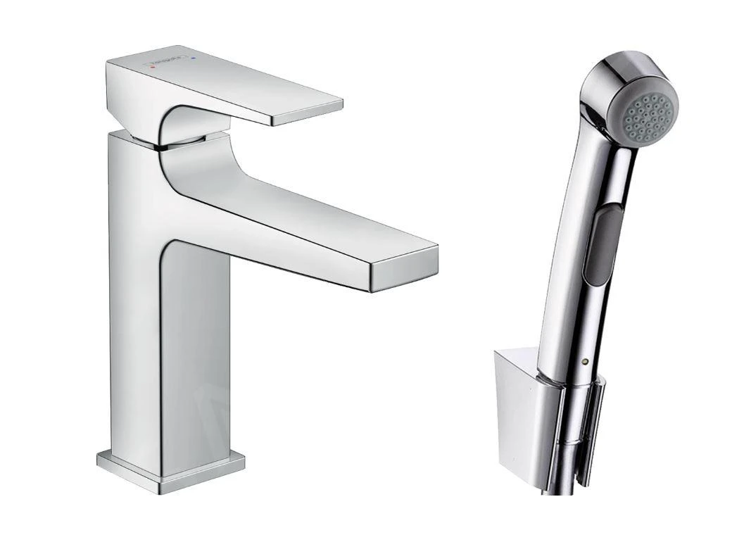 Hansgrohe Metropol - Wastafelkraan Met Bidette Handdouche, Chroom 32522000 1 Hansgrohe Metropol - Wastafelkraan Met Bidette Handdouche, Chroom 32522000