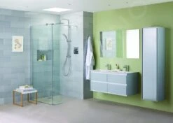 Ideal Standard Connect Air - Hoge Kast 400x300x1600 Mm, Glanzend Lichtgrijs/wit Mat E0832EQ -Badkamer Luxe 9876ce678909eb184f6662f9 1