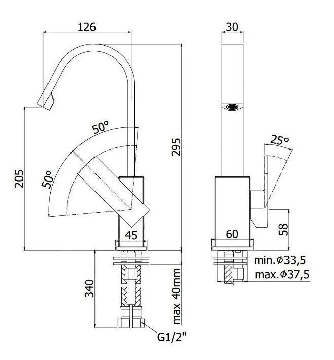 Paffoni Elle - Wastafelkraan, Chroom EL878CR 2 Paffoni Elle - Wastafelkraan, Chroom EL878CR - Afbeelding 2