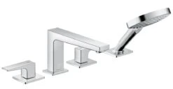 Hansgrohe Metropol - Badrandkraan, 4-gats Installatie, Chroom 32553000