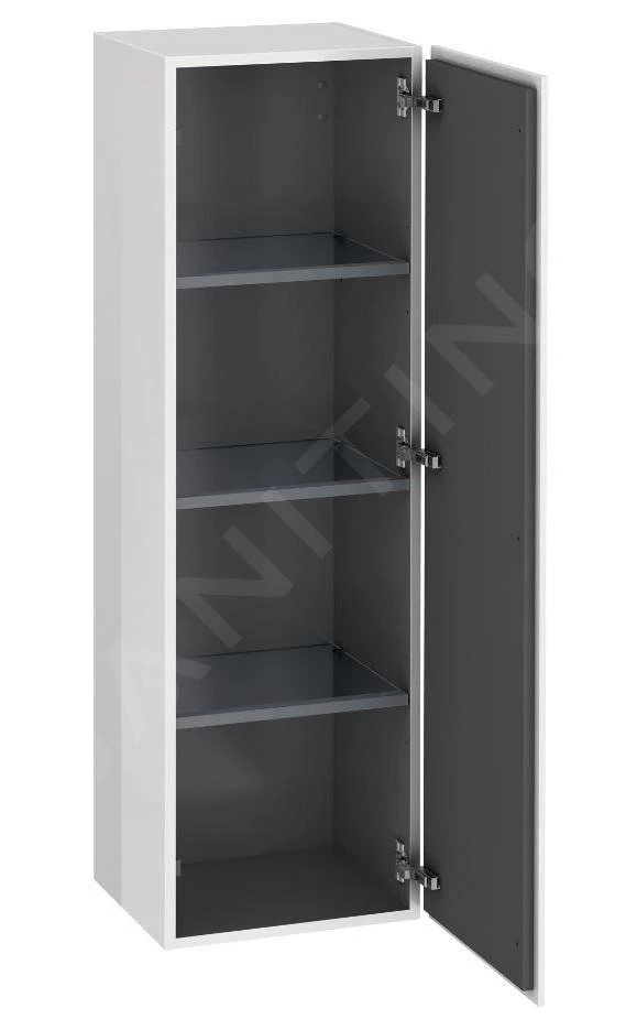 Duravit L-Cube - Hoge Badkamerkast 1320x400x363 Mm, Rechts, Glanzend Wit LC1178R2222 3 Duravit L-Cube - Hoge Badkamerkast 1320x400x363 Mm, Rechts, Glanzend Wit LC1178R2222 - Afbeelding 3