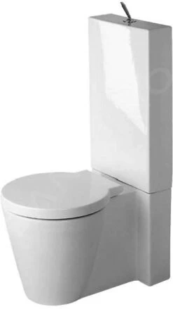 Duravit Starck 1 - Staande Duoblokpot, WonderGliss, Wit 02330900641