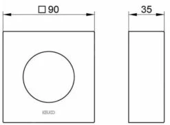 Keuco IXMO - Verleningsrozet 35 Mm, Rvs 59551070282 -Badkamer Luxe 99ac981344bf28024bc46182 3