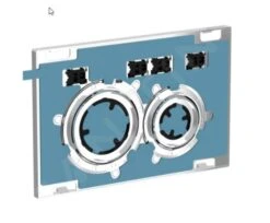 Geberit Sigma21 - Bedieningsplaat, Zonder Vulling/glanzend Chroom 115.884.00.1