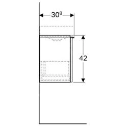 Geberit ICon Xs - Fontein Onderkast, 520x420x308 Mm, Platina Hoogglans 840054000 6 Geberit ICon Xs - Fontein Onderkast, 520x420x308 Mm, Platina Hoogglans 840054000 -Badkamer Luxe 9a06e8b8170db37eb477922d 1