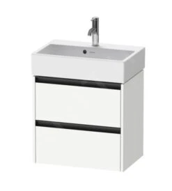 Duravit Ketho.2 - Wastafelkast 549x584x390 Mm, 2 Laden, Mat Wit K25273018180000