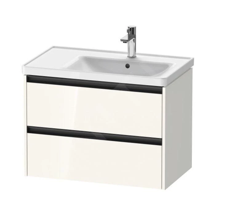Duravit Ketho.2 - Wastafelkast 549x784x455 Mm, 2 Laden, Glanzend Wit K25286022220000 1 Duravit Ketho.2 - Wastafelkast 549x784x455 Mm, 2 Laden, Glanzend Wit K25286022220000