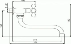 Novaservis Titania Retro II - Wastafelkraan Koud Water, Chroom 99107,0 -Badkamer Luxe 9a8a52da4921da5007f7cbb1