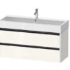 Duravit Ketho.2 - Wastafelkast 549x1184x460 Mm, 2 Laden, Glanzend Wit K25279022220000