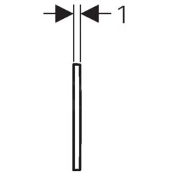 Geberit Toebehoren - Afdekplaat Voor Urinoirstuursysteem, Rvs 116.069.FW.1 -Badkamer Luxe 9ac6573ffbf512f28267c893