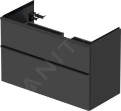 Duravit D-Neo - Wastafelonderkast 984x625x452 Mm, 2 Laden, Grafiet Mat DE435604949 -Badkamer Luxe 9ad85bf012d0ab4049af48a3