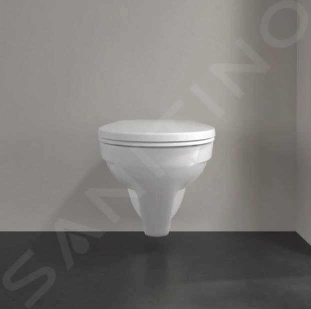 Villeroy & Boch O.novo - Hangend Toilet, DirectFlush, Alpine Wit 7682R001 4 Villeroy & Boch O.novo - Hangend Toilet, DirectFlush, Alpine Wit 7682R001 - Afbeelding 4